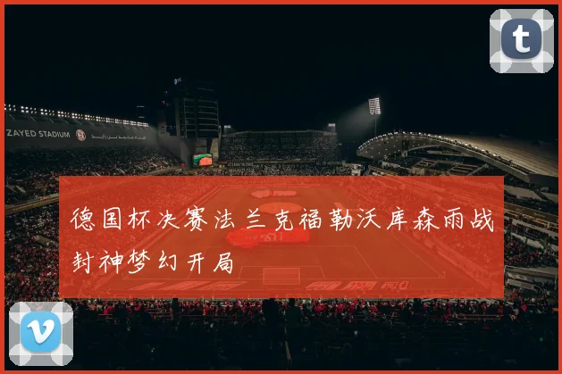 德国杯决赛法兰克福勒沃库森雨战封神梦幻开局